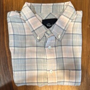 Rails Men's Plaid Shirt - Blue and Pink